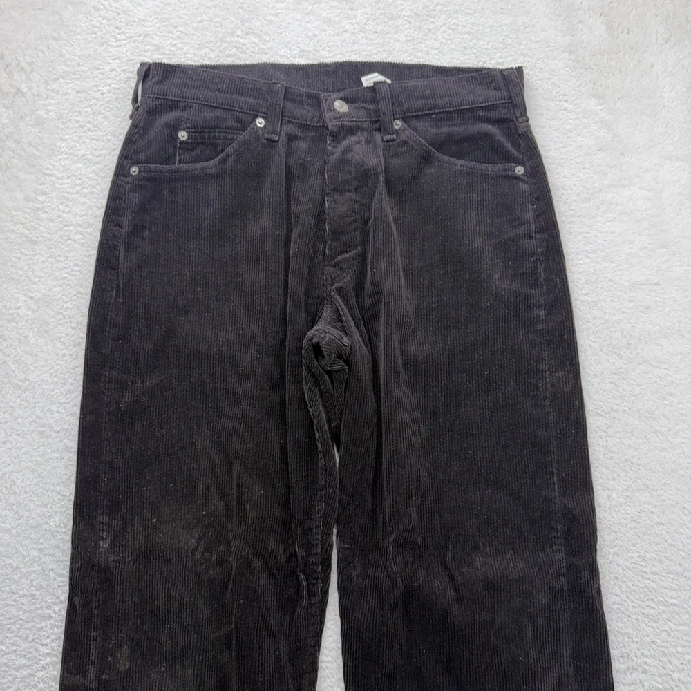 Vintage Levis 565 Loose Fit Wide Leg Corduroy Pants Brown 32x34 Made in USA 90s